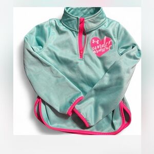 Under Armour Teal and Pink Half-Zip Pullover